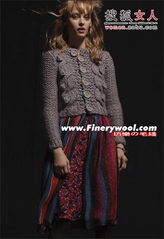 粗线<em>棒针毛衣</em>,2008秋冬<em>毛衣</em>新宠 编织博览 坊乐