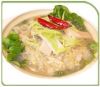 酸菜粉丝
主料
酸菜(用开水汤一下漓干),猪瘦肉半斤(切丝),粉丝一小把(用开水汤)
辅料
葱姜蒜少许花椒粉酱油味素
做法
1豆油少许,烧开了后放入瘦肉丝炒到水份煸干有香味,半熟
2放花椒粉葱姜蒜,炒到微黄
3放酱油,味素
4放酸菜将作料炒均匀
5添少许水
6放入烫软的粉丝
7开锅炖5分钟左右把汤靠干,出勺
提示:吃甜食可以放作料时放少许糖。不够酸可以放入少许醋,不是陈醋