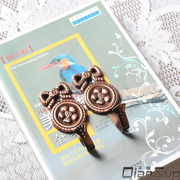 QianSuo Curtain screens dedicated red bronze wall hook hook straps hook