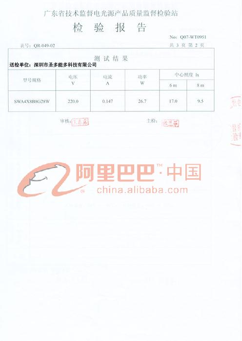 检验报告第二页