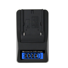 智能LCD液晶快充適用索尼NP-F550 F750 F970相機電池充電器DC USB