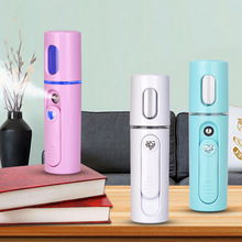 廠家直銷補水儀 噴霧儀 蒸臉儀冷噴機臉部加濕器風扇手持可印LOGO