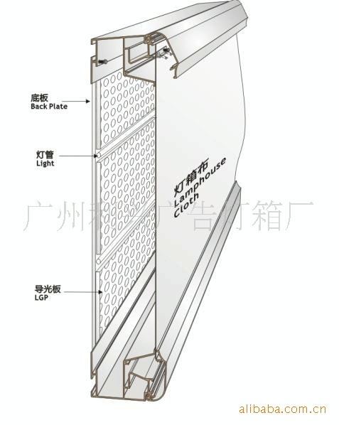 广州大型拉布灯箱 eefl灯箱制作 eefl灯箱铝型材批发.