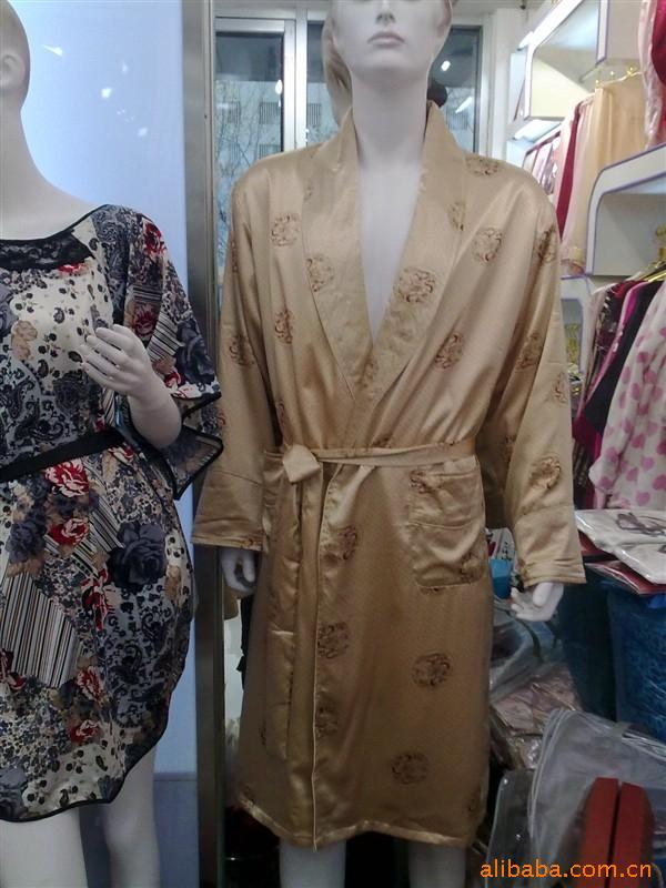 真丝睡衣加工定做睡衣睡袍批发 贴牌 家纺 图片