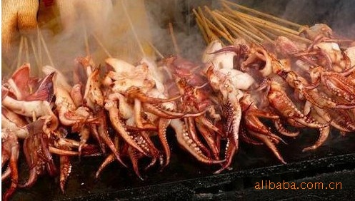 【鱿鱼串、烧烤鱿鱼、铁板鱿鱼，】价格,厂家,图片,鲜活\/冷冻水产,大连珊瑚岛海产品发展有限公司-马可波罗网