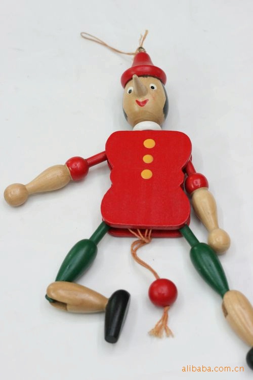 【供应\/批发\/三款长鼻王\/小丑拉线人\/木偶人 木制工艺品】价格,厂家,图片,木偶,义乌市乐萱电子商务商行-马可波罗网