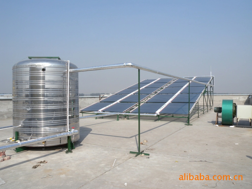 太阳能热水工程 太阳能锅炉,太阳能中央热水系统