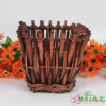 供应纯手工藤编藤篮,编织篮子-梦幻花艺