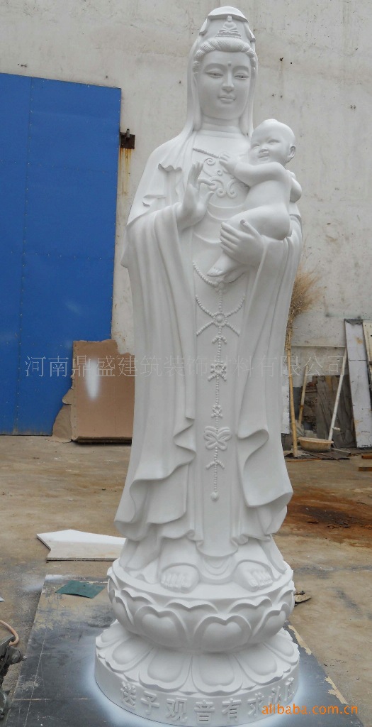 景观雕塑-河南2014年优惠供应精品玻璃钢送子