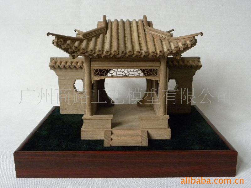 方亭模型,园林景观模型,木制工艺品,酒店摆设,古建模型