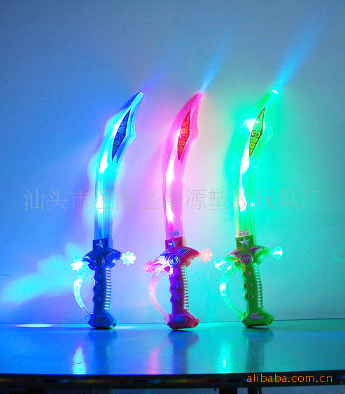 供应玩具闪光刀剑 武士刀 闪光棒 儿童玩具刀剑 儿童闪光武器