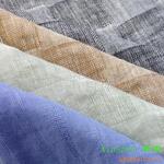 供应100%Linen 亚麻 春夏时装色织面料