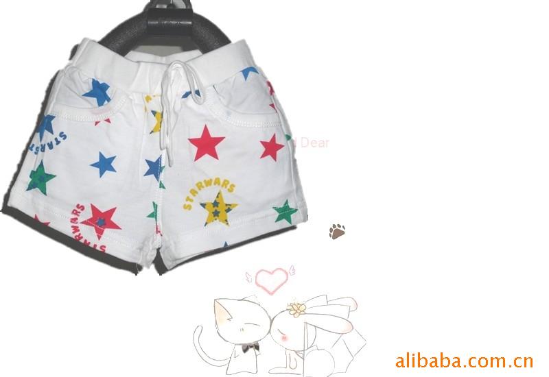 批发供应1031款五角星时尚<em>好看</em>儿童<em>短裤</em>批发