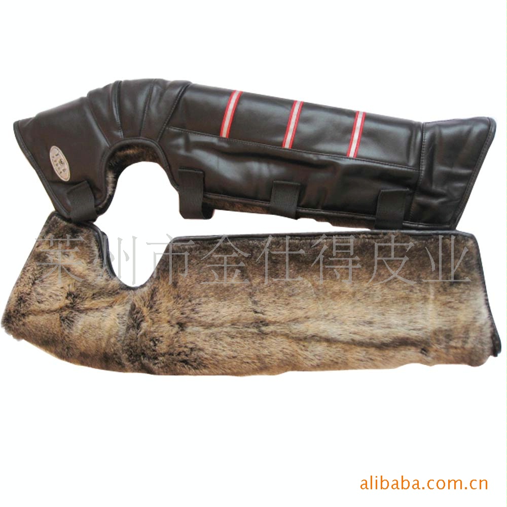 【厂家直销PU皮油2号大护膝进口毛摩托车电动