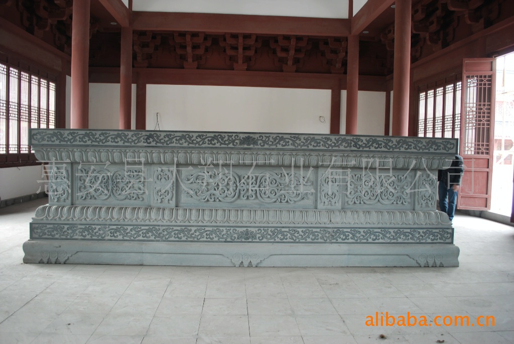 福建惠安崇武寺庙佛台石雕