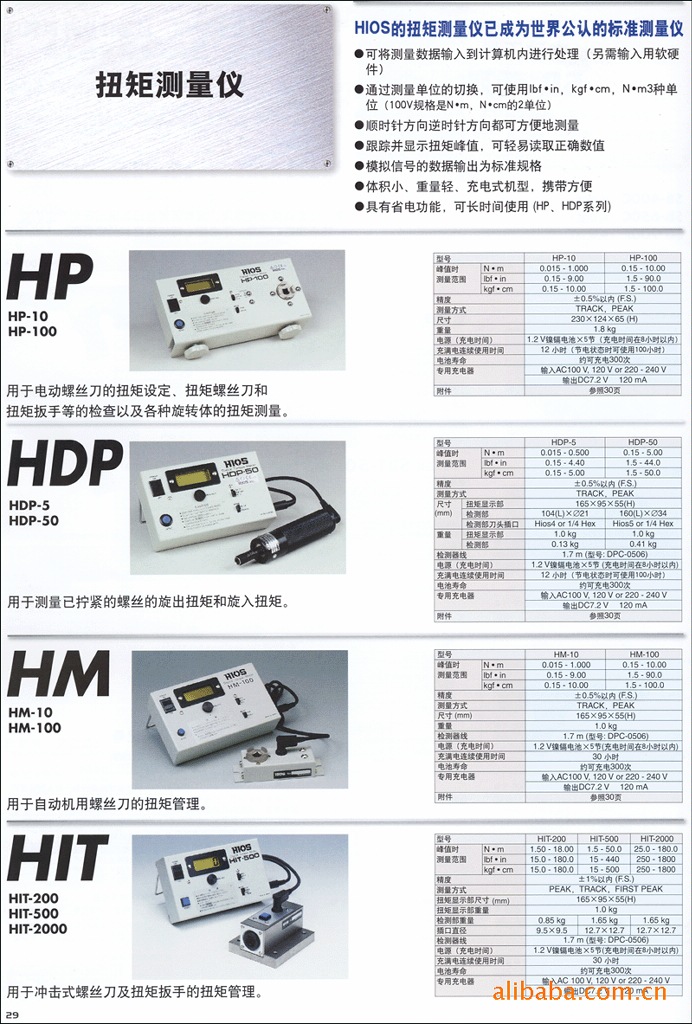 hp-100 參數