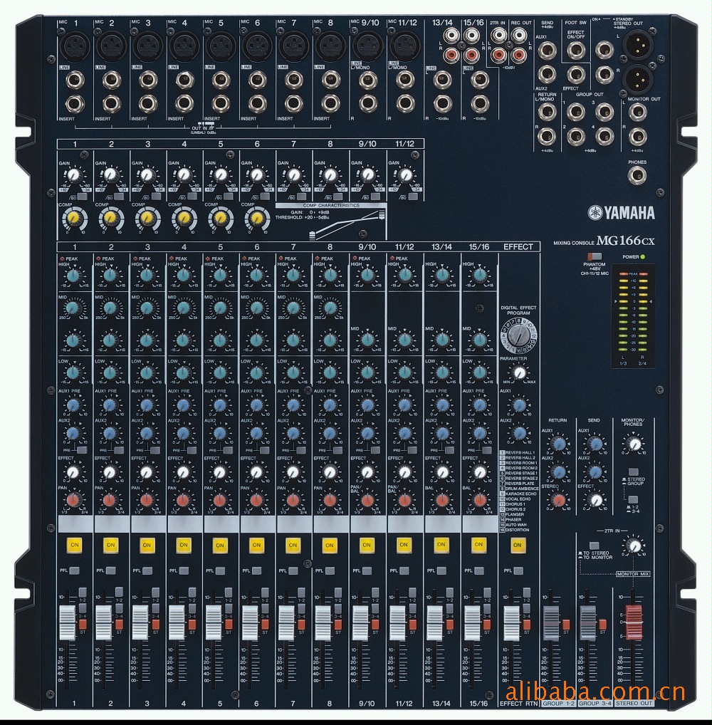 供应yamaha雅马哈mg166cx带效果调音台