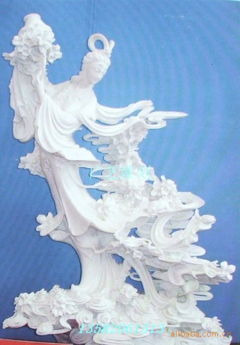 <em>天女散花 石雕</em>天女散花 汉白玉天女散花 2800.