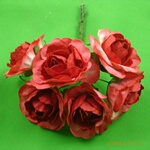 供应手工 工艺 玫瑰形 纸花 喜糖盒纸花