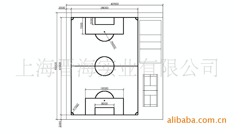 建材与装饰材料 场地,户外材料 人造草坪 标准11人制足球场画线 天然