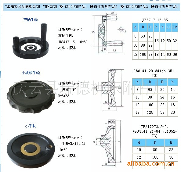 厂家供应 瑞德牌机床把手 手轮 星星把手