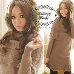 2010品牌服裝爆款女裝修身長款真毛毛衫