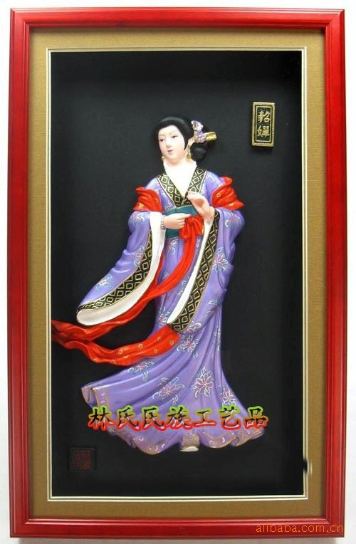 Q版中国<em>古代四大美女</em>之<em>貂蝉</em> 泥塑工艺品 90.0