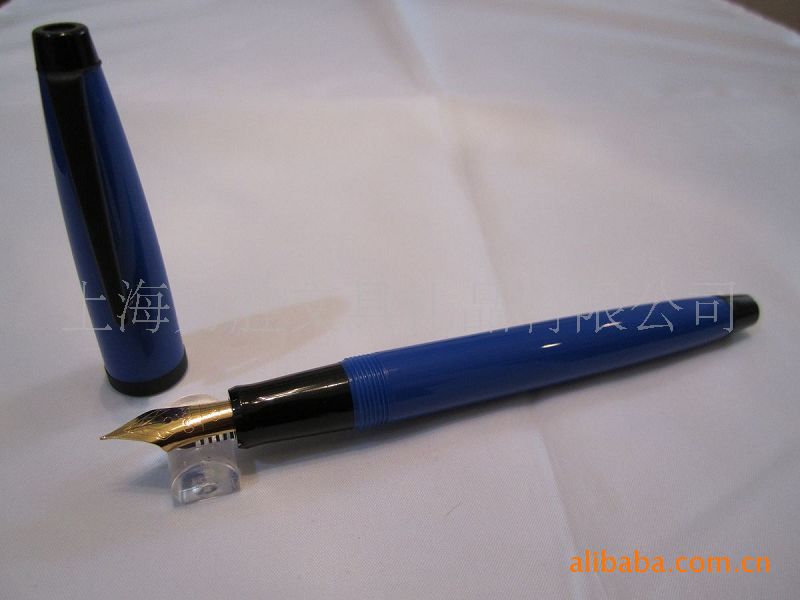 笔-美国高仕CROSS蓝色笔杆墨水笔高仕钢笔-