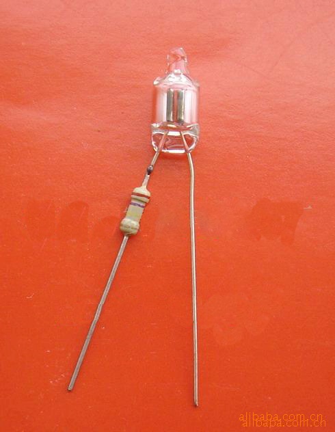 氖灯氖泡电焊接氖灯氖灯接电阻生产供应商:盐