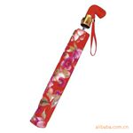 【价格低廉优质产品】晴雨伞二折自动花布伞
