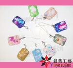 供应PVC膜手机链 PVC手机挂件