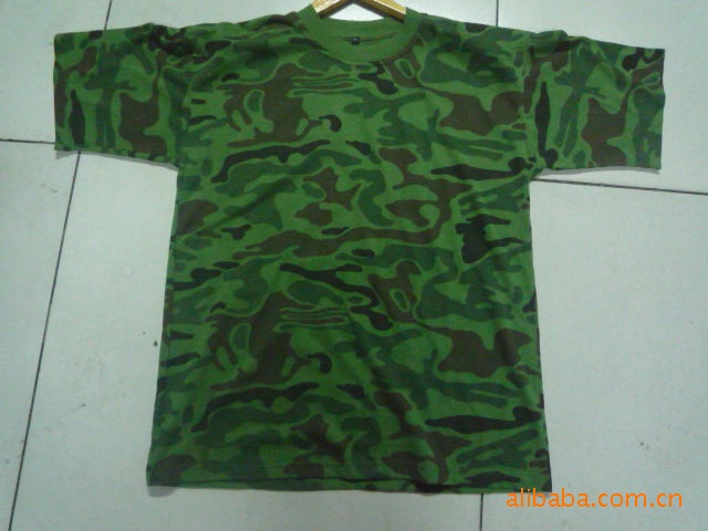 批发采购制服、工作服-迷彩半袖,t恤,圆领半袖