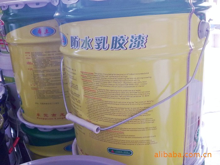 OEM防水乳胶漆铁桶装防霉抗菌内墙装饰水乳