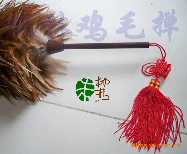 鸡毛掸子羽毛掸除尘鸡毛帚江苏枫林鸡毛掸总长约1米图片_11