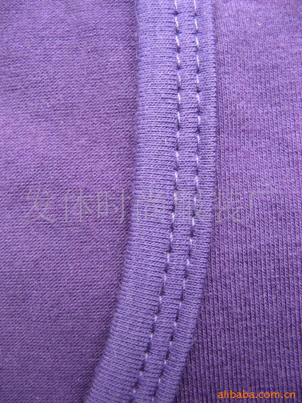 9020特大号紫色布扣圆领短袖女上衣,T恤,9020