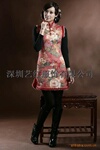 供应直2010秋冬新款唐装棉旗袍淑女旗袍#A198