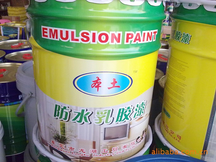 OEM防水乳胶漆铁桶装防霉抗菌内墙装饰水乳