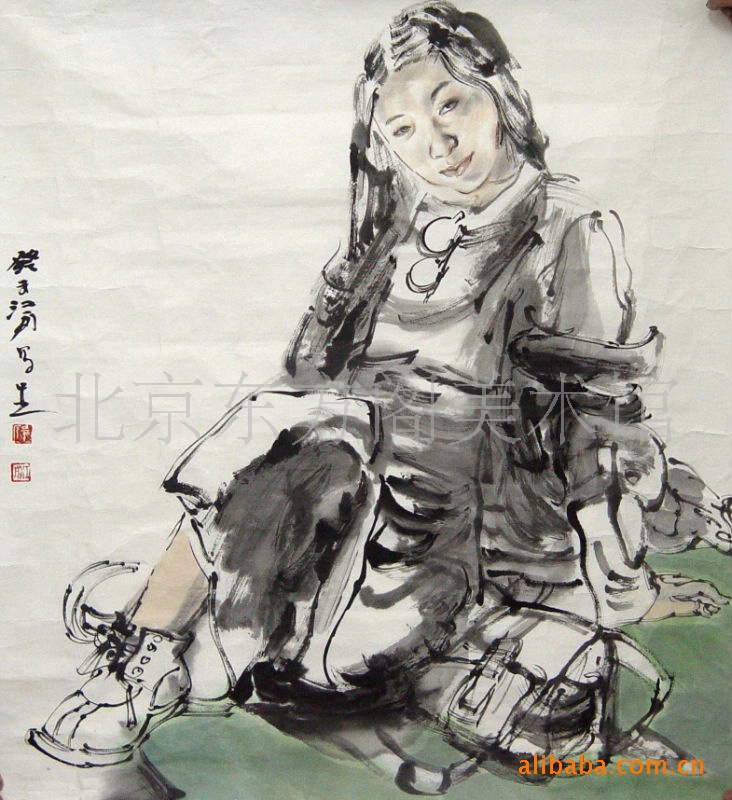 供应名人名家字画/书画/著名国画家张江舟人物画作品