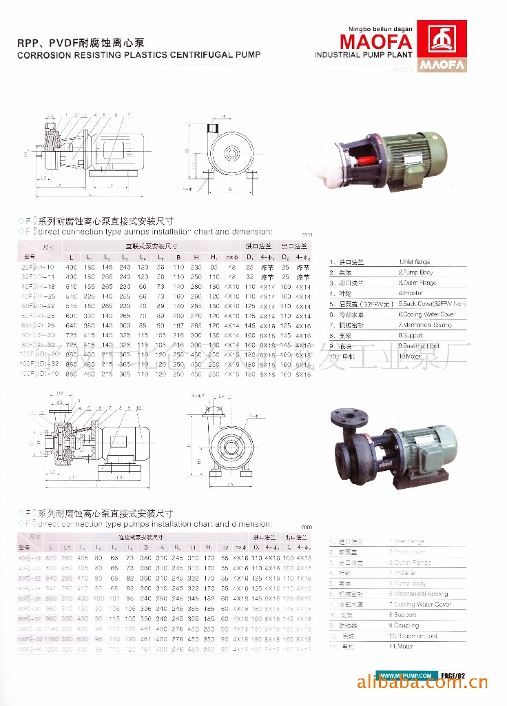 供应超强防腐蚀化工泵-40FP-18图片,供应超强
