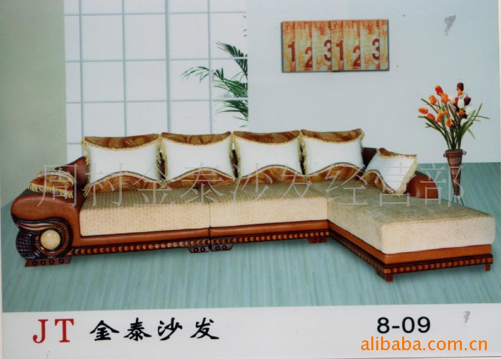 【厂家直销大量销售休闲实木布艺沙发】