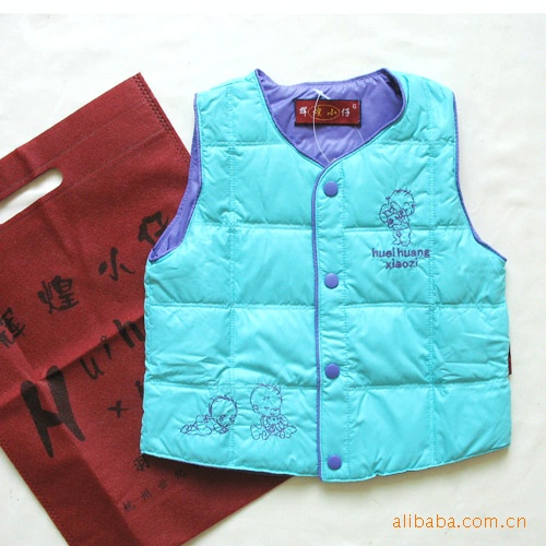 女童装 羽绒衣服不跑毛秋冬2010 <em>辉煌</em>小子<em>马甲</em>