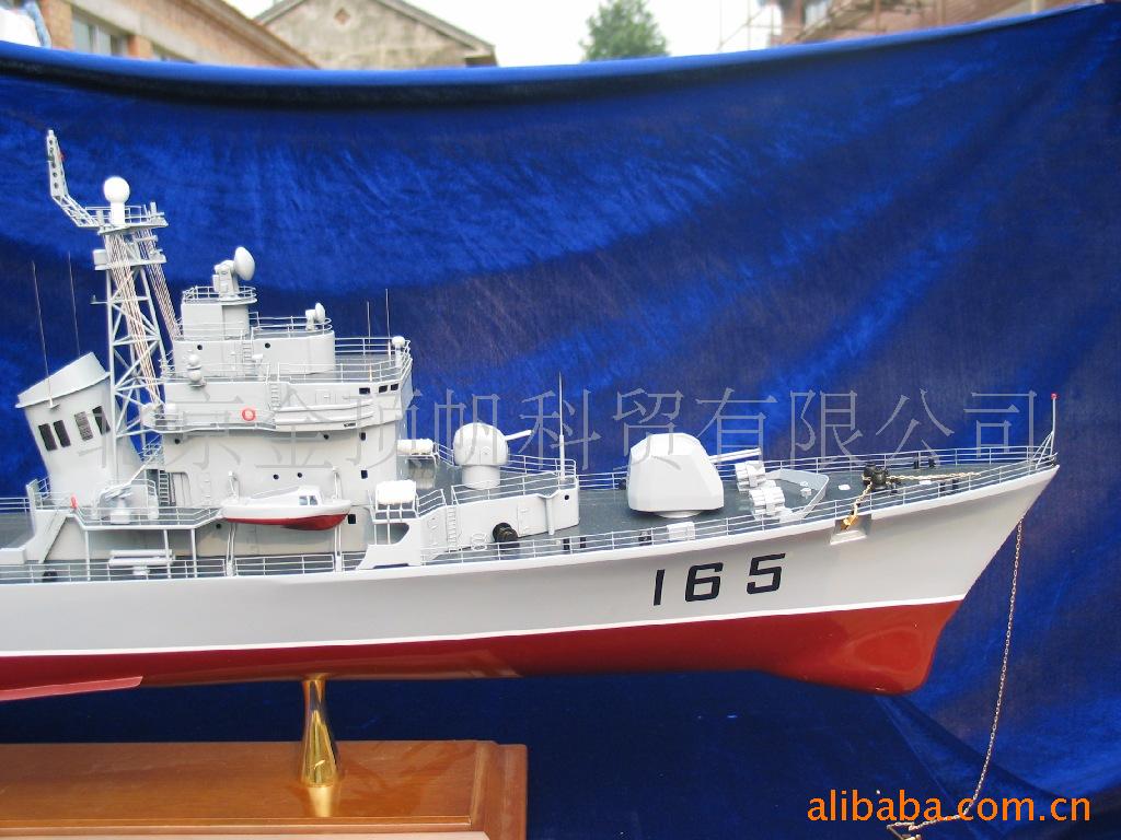 手工金属制作湛江号驱逐舰模型航海模型