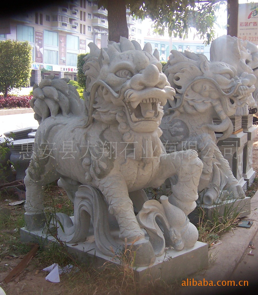 镇宅麒麟石雕 福建惠安石雕 风水石雕批发–镇