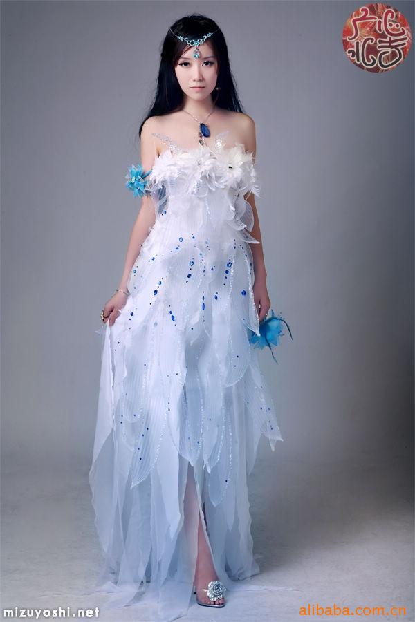 幻月女神 <em>白鹤</em>仙子 百合公主 海<em>的女儿</em> 白色礼服