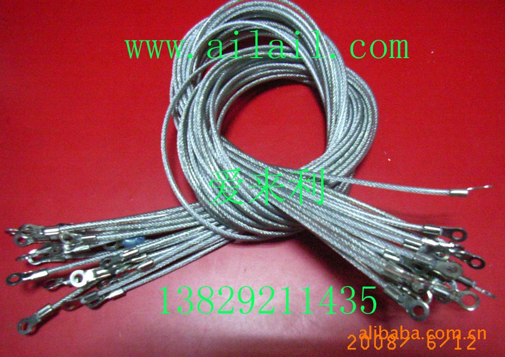 专业生产钢丝绳 威也线 钥匙圈.