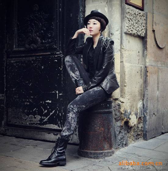 批发采购女式皮衣-<em>春季</em>新款 <em>日韩女装</em>个性精致