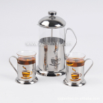 【厂家直销】经销批发不锈钢冲茶器(350ml 3pcs)
