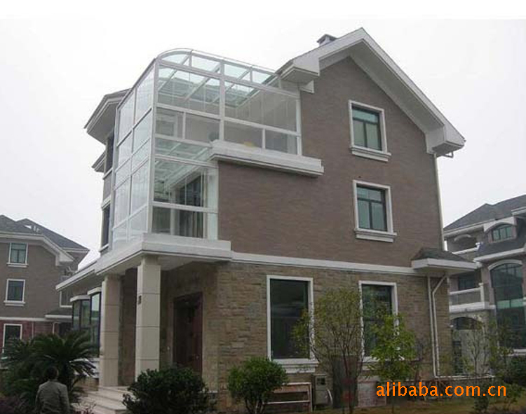 厂家直接供应安装 优质别墅露台 高档弧顶 铝合