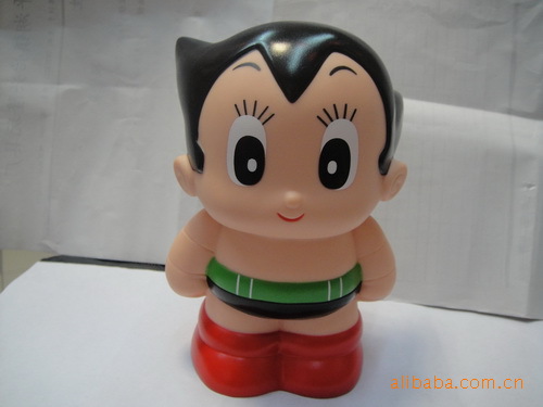 应pvc卡通钱箱 卡通搪胶钱罐 存钱罐 阿头木小
