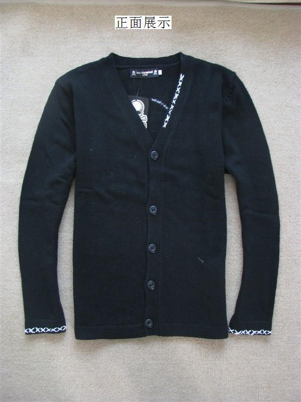 【2011新款休闲<em>韩板</em>男装 <em>针织</em>衫<em>开衫</em>外套 V领